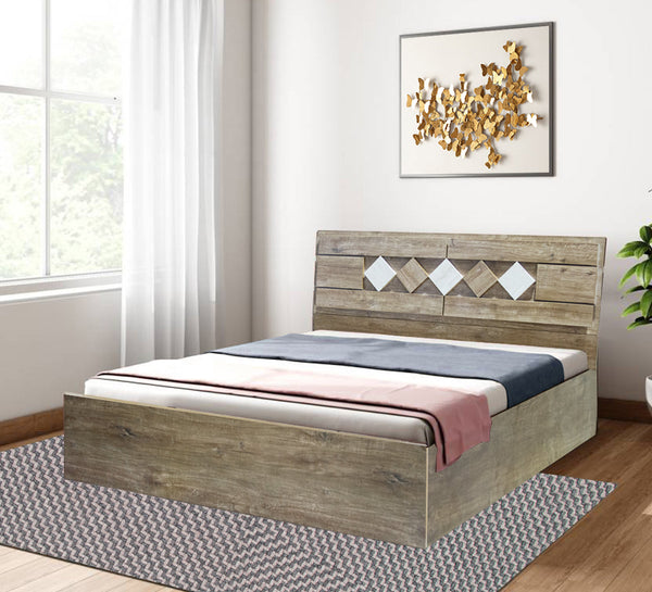 Bharat Lifestyle Thailand Engineered Wood Queen Box Bed  (Finish Color - Brown, Delivery Condition - Knock Down)