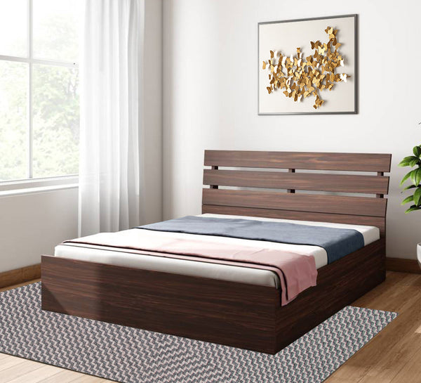 Bharat Lifestyle Havana Engineered Wood Queen Box Bed  (Finish Color - Brown, Delivery Condition - Knock Down)