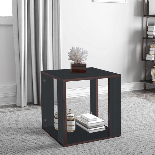 Bharat Lifestyle Bromo Engineered Wood Side Table  (Finish Color - Wenge, DIY(Do-It-Yourself))