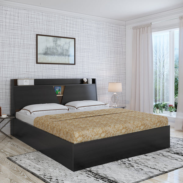 Bharat Lifestyle Jakarta Engineered Wood King Box Bed  (Finish Color - Brown, Delivery Condition - Knock Down)