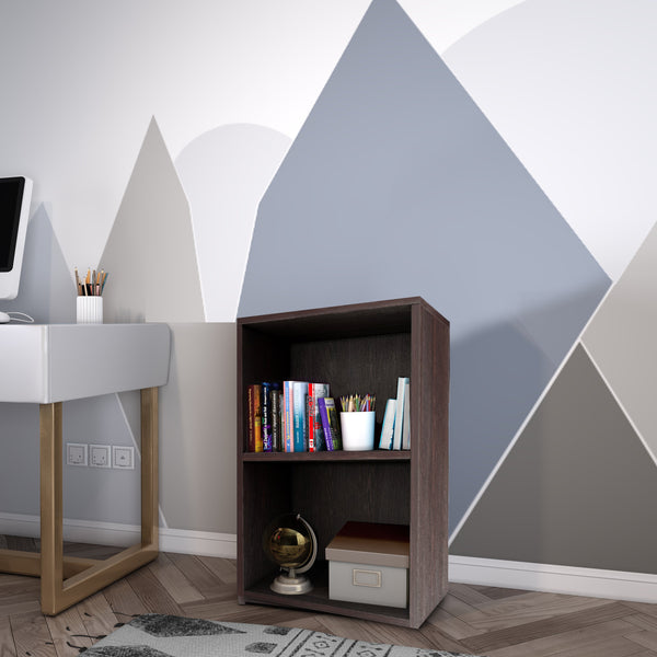 Bharat Lifestyle Hezalnut Engineered Wood Open Book Shelf (Finish Color - Wenge, DIY(Do-It-Yourself))