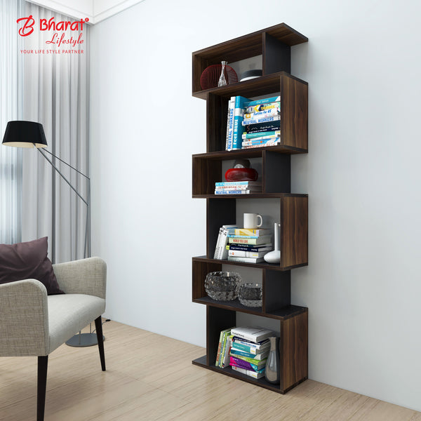 Bharat Lifestyle Soynut Engineered Wood Display Unit (Finish Color - Brown & Wenge, DIY(Do-It-Yourself))