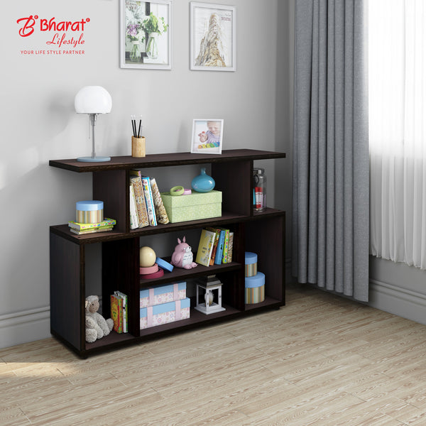 Bharat Lifestyle Yasur Engineered Wood Display Unit (Finish Color - Wenge, DIY(Do-It-Yourself))