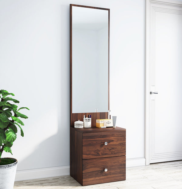 Bharat Lifestyle Atlanta Engineered Wood Dressing Table  (Finish Color - Brown, Knock Down)