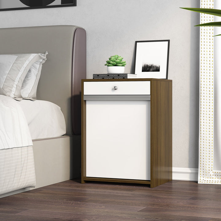 Bharat Lifestyle Active Orion Pet Bed Cum Engineered Wood Side Table (Finish Color - White and Brown, Knock Down) - BHARAT LIFESPACE PRIVATE LIMITED
