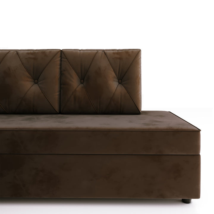 Bharat Lifestyle Alexa Fabric 8 Seater Sofa (Finish Color - Brown, DIY(Do - It - Yourself)) - BHARAT LIFESPACE PRIVATE LIMITED
