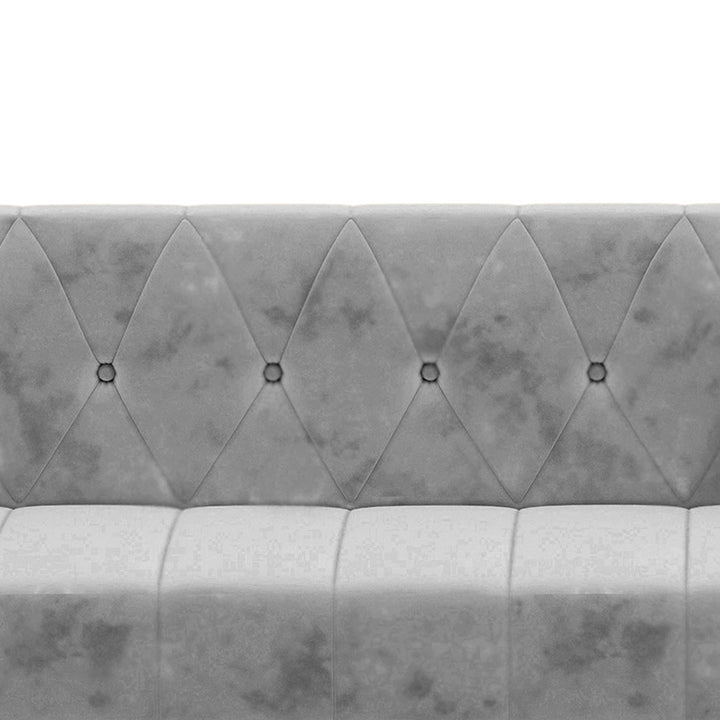 Bharat Lifestyle Alina Fabric 3 Seater Sofa (Black & Grey) | for Living Room & Bedroom | Modern Dual Tone | DIY Assembly | Wooden Frame | 1 Year Warranty - BHARAT LIFESPACE PRIVATE LIMITED