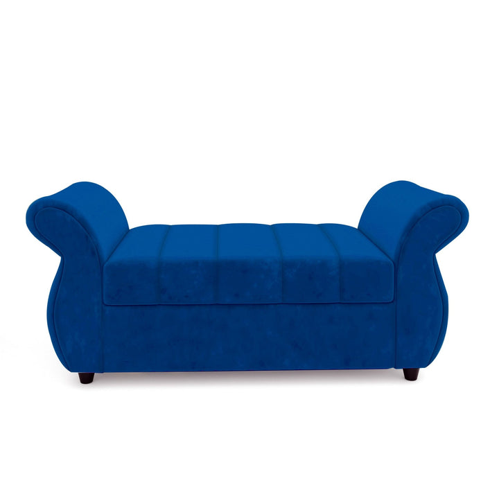 Bharat Lifestyle Alina Suede Velvet Fabric 3 + 2 + 2 + D + CT Seater (Finish Color – Blue) Sofa, Luxurious Looks and Comfortable Sofa for Living Room, Bedroom, Home and Office, Wooden Frame Sofa, Assembly DIY(Do - It - Yourself) - BHARAT LIFESPACE PRIVATE LIMITED
