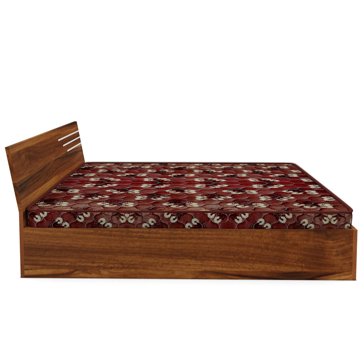 Bharat Lifestyle Amsterdam Bed With Mattress Engineered Wood Queen Bed (Finish Color - Brown With Mattress, Delivery Condition - Knock Down) - BHARAT LIFESPACE PRIVATE LIMITED