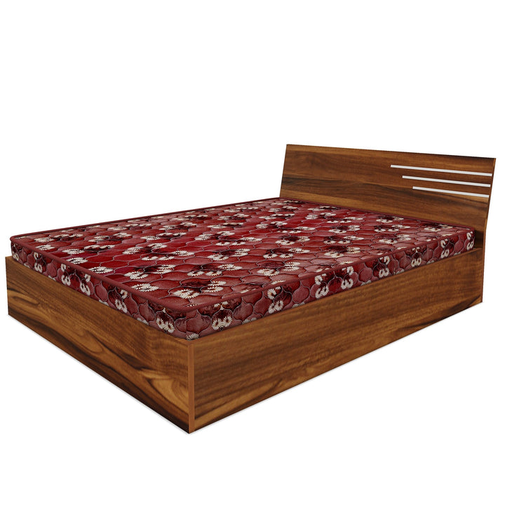 Bharat Lifestyle Amsterdam Bed With Mattress Engineered Wood Queen Bed (Finish Color - Brown With Mattress, Delivery Condition - Knock Down) - BHARAT LIFESPACE PRIVATE LIMITED