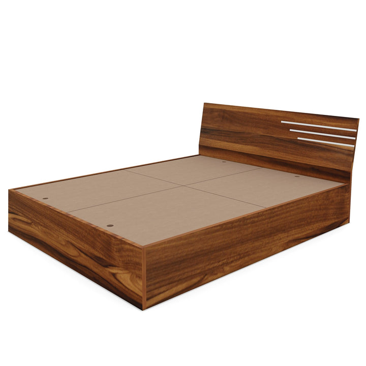 Bharat Lifestyle Amsterdam Engineered Wood Queen Bed (Finish Color - Brown, Delivery Condition - Knock Down) - BHARAT LIFESPACE PRIVATE LIMITED