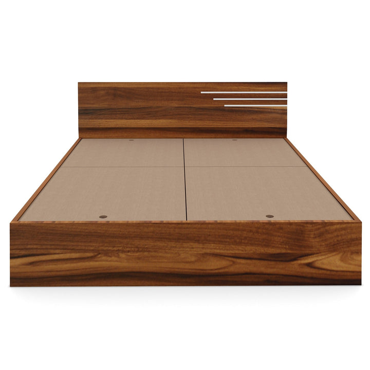 Bharat Lifestyle Amsterdam Engineered Wood Queen Bed (Finish Color - Brown, Delivery Condition - Knock Down) - BHARAT LIFESPACE PRIVATE LIMITED