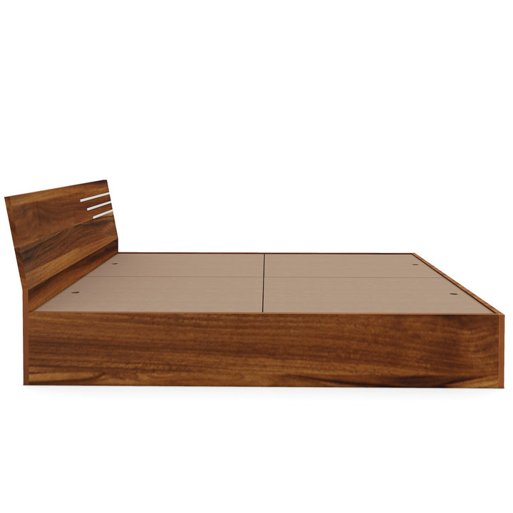 Bharat Lifestyle Amsterdam Engineered Wood Queen Bed (Finish Color - Brown, Delivery Condition - Knock Down) - BHARAT LIFESPACE PRIVATE LIMITED