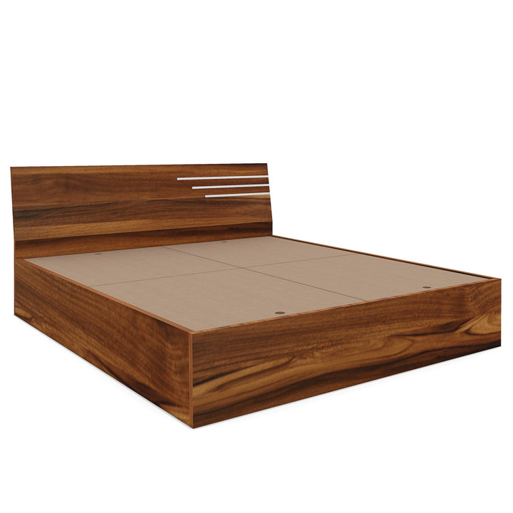 Bharat Lifestyle Amsterdam Engineered Wood Queen Bed (Finish Color - Brown, Delivery Condition - Knock Down) - BHARAT LIFESPACE PRIVATE LIMITED