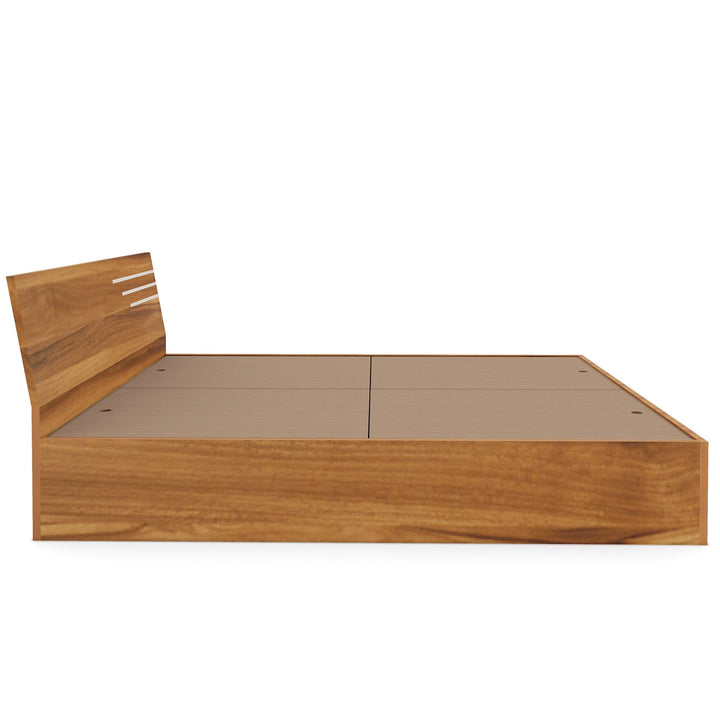 Bharat Lifestyle Amsterdam Engineered Wood Queen Bed (Finish Color - Brown & White, Delivery Condition - Knock Down) - BHARAT LIFESPACE PRIVATE LIMITED