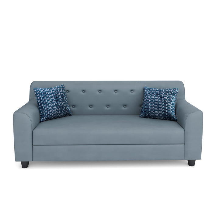 Bharat Lifestyle Anderson Premium Suede Velvet 3 Seater Sofa (Blue) for Living Room, Bedroom, Home and Office| Luxurious Soft Fabric | DIY Assembly | Comfortable Seating | 1 Year Warranty - BHARAT LIFESPACE PRIVATE LIMITED