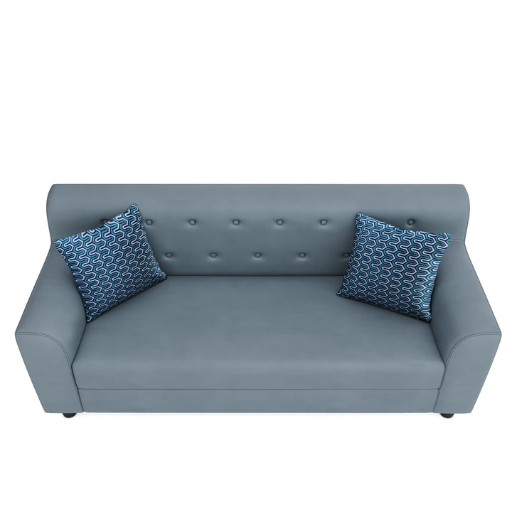 Bharat Lifestyle Anderson Premium Suede Velvet 3 Seater Sofa (Blue) for Living Room, Bedroom, Home and Office| Luxurious Soft Fabric | DIY Assembly | Comfortable Seating | 1 Year Warranty - BHARAT LIFESPACE PRIVATE LIMITED