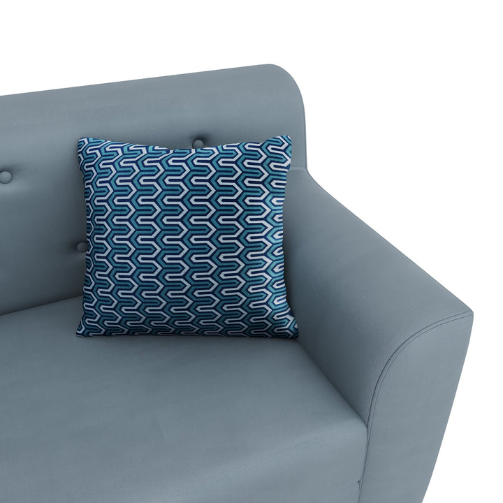 Bharat Lifestyle Anderson Premium Suede Velvet 3 Seater Sofa (Blue) for Living Room, Bedroom, Home and Office| Luxurious Soft Fabric | DIY Assembly | Comfortable Seating | 1 Year Warranty - BHARAT LIFESPACE PRIVATE LIMITED