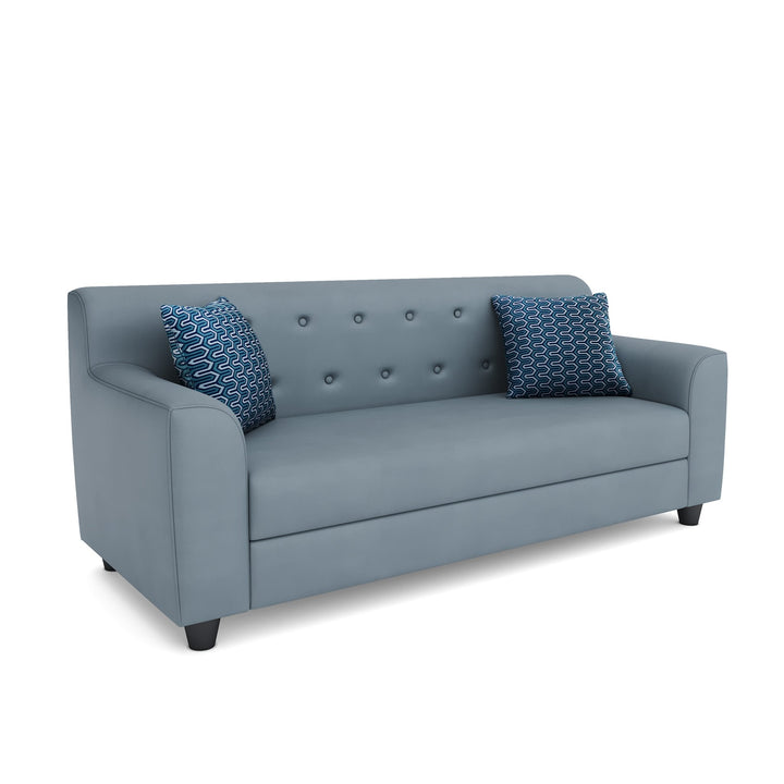 Bharat Lifestyle Anderson Premium Suede Velvet 3 Seater Sofa (Blue) for Living Room, Bedroom, Home and Office| Luxurious Soft Fabric | DIY Assembly | Comfortable Seating | 1 Year Warranty - BHARAT LIFESPACE PRIVATE LIMITED