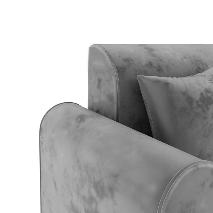 Bharat Lifestyle Aston Fabric 6 Seater Right Facing Sofa (Finish Color - Grey, DIY(Do - It - Yourself) - BHARAT LIFESPACE PRIVATE LIMITED