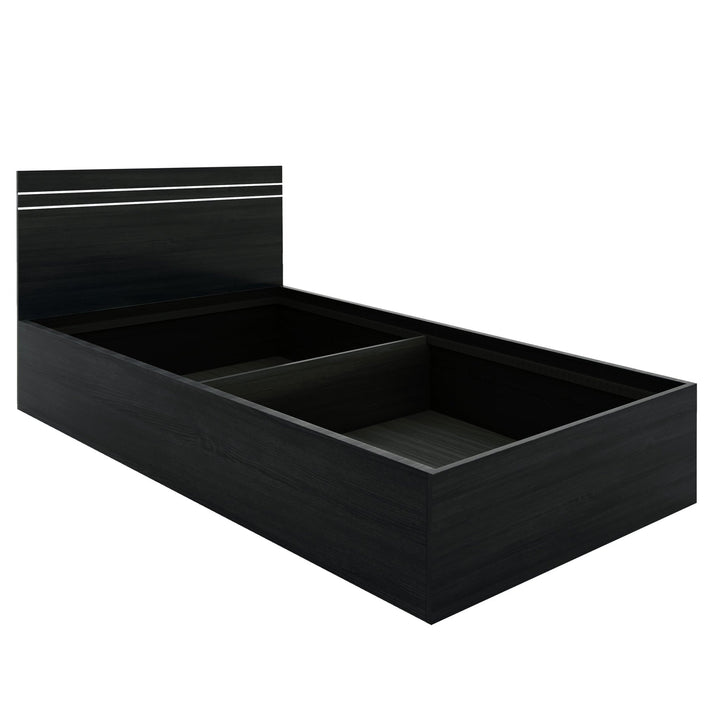Bharat Lifestyle Athens Engineered Wood Single Box Bed with Storage Bed for Bedroom, Living Room, Color – Wenge, Delivery Condition - Knock Down, 1 Year Warranty - BHARAT LIFESPACE PRIVATE LIMITED