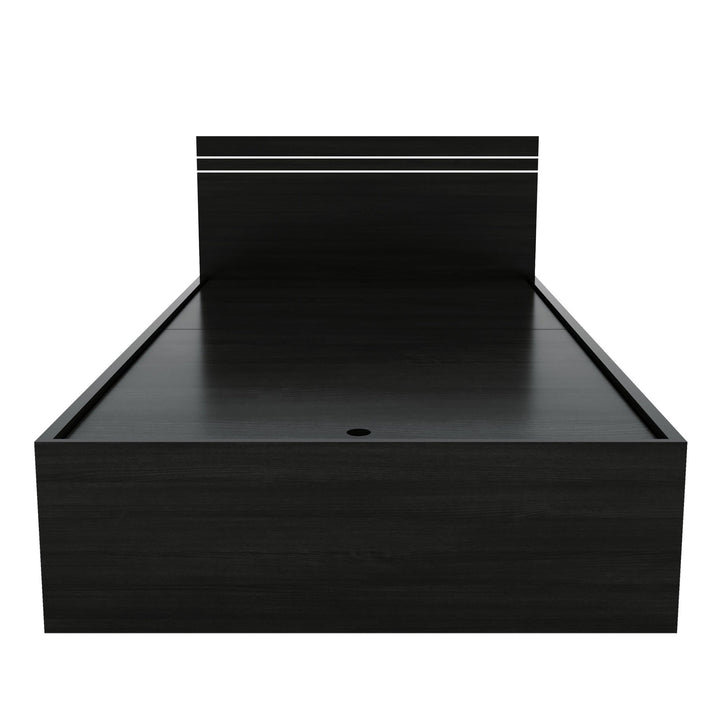 Bharat Lifestyle Athens Engineered Wood Single Box Bed with Storage Bed for Bedroom, Living Room, Color – Wenge, Delivery Condition - Knock Down, 1 Year Warranty - BHARAT LIFESPACE PRIVATE LIMITED