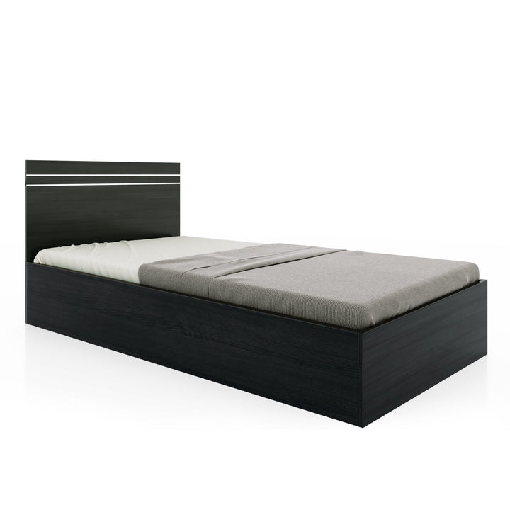 Bharat Lifestyle Athens Engineered Wood Single Box Bed with Storage Bed for Bedroom, Living Room, Color – Wenge, Delivery Condition - Knock Down, 1 Year Warranty - BHARAT LIFESPACE PRIVATE LIMITED