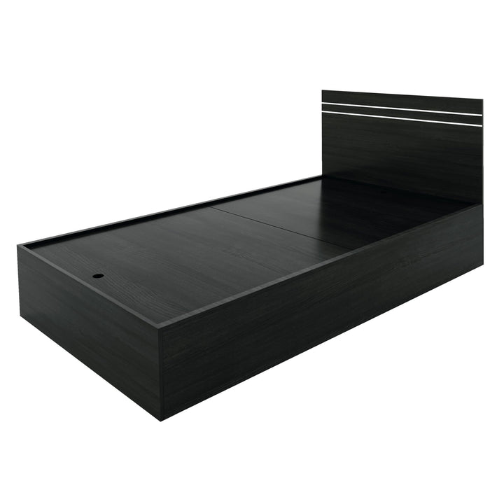 Bharat Lifestyle Athens Engineered Wood Single Box Bed with Storage Bed for Bedroom, Living Room, Color – Wenge, Delivery Condition - Knock Down, 1 Year Warranty - BHARAT LIFESPACE PRIVATE LIMITED