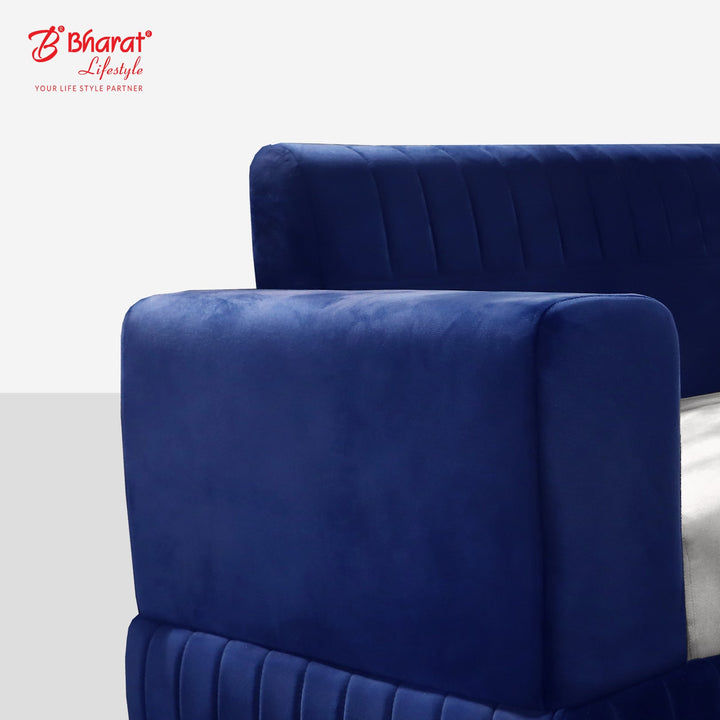 Bharat Lifestyle Atlanta Fabric 3 Seater Sofa (Blue & Grey) for Living Room, Bedroom, Home and Office | Modern Dual Tone Design | DIY Assembly | Comfortable Seating | 1 Year Warranty - BHARAT LIFESPACE PRIVATE LIMITED