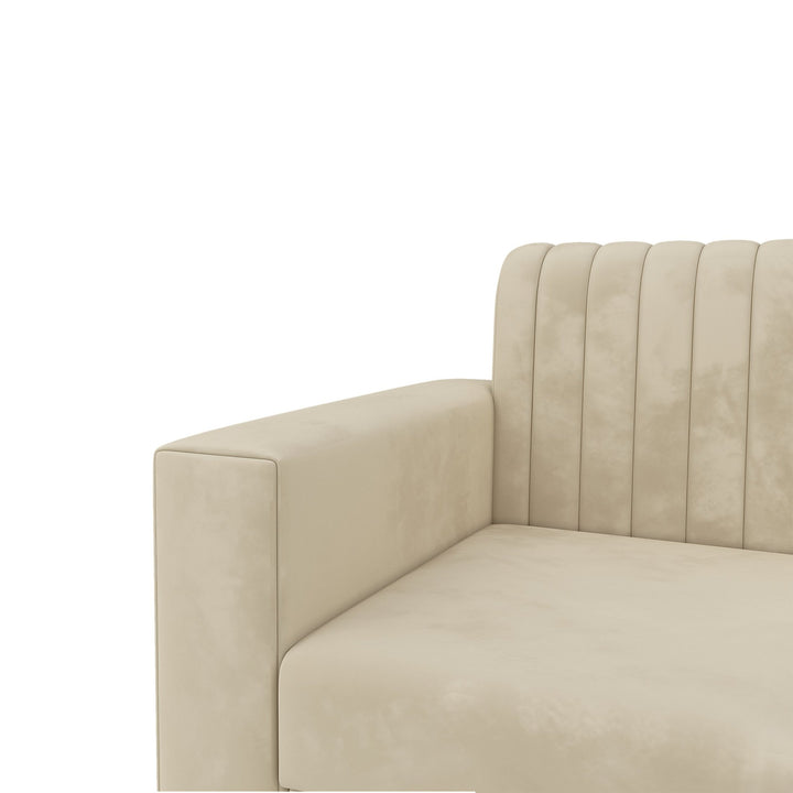 Bharat Lifestyle Benin L Shape Fabric 6 Seater Sofa (Finish Color - Cream, DIY(Do - It - Yourself)) - BHARAT LIFESPACE PRIVATE LIMITED