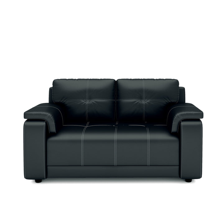 Bharat Lifestyle Blackberry Leatherette 3 + 2 + 2 Sofa Set (Black, DIY(Do - It - Yourself)) - BHARAT LIFESPACE PRIVATE LIMITED