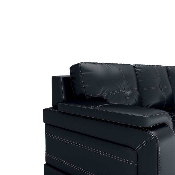 Bharat Lifestyle Blackberry Leatherette 3 + 2 + 2 Sofa Set (Black, DIY(Do - It - Yourself)) - BHARAT LIFESPACE PRIVATE LIMITED