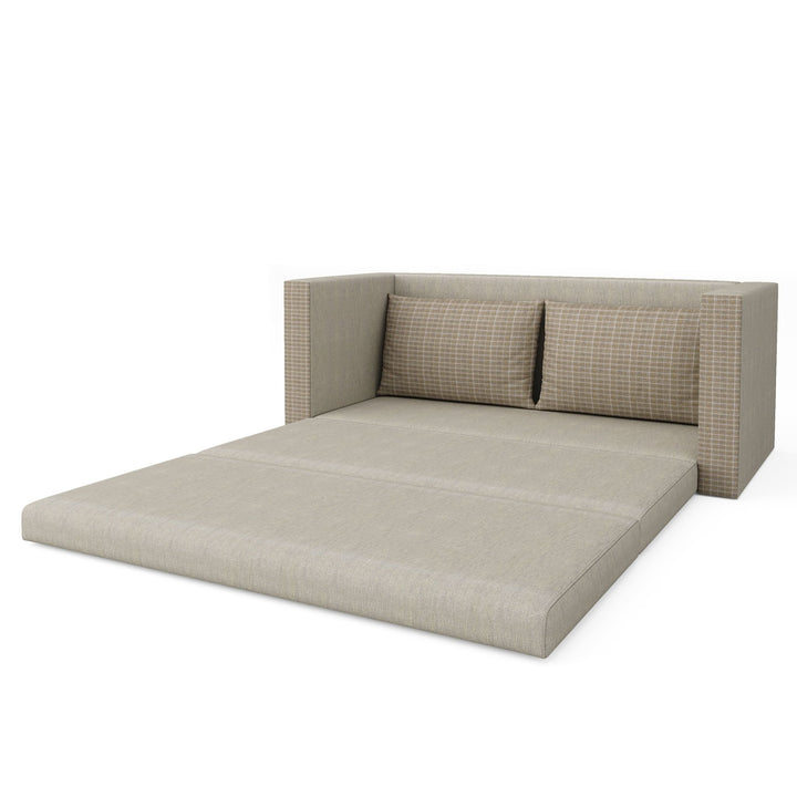 Bharat Lifestyle Bliss 3 Seater Double Solid Wood Fold Out Sofa Cum Bed (Finish Color - Beige Delivery Condition - Pre - assembled) - BHARAT LIFESPACE PRIVATE LIMITED