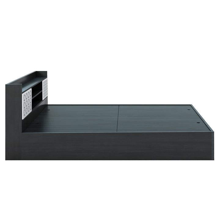 Bharat Lifestyle Brazil Engineered Wood King Box Bed (Finish Color - Black, Delivery Condition - Knock Down) - BHARAT LIFESPACE PRIVATE LIMITED