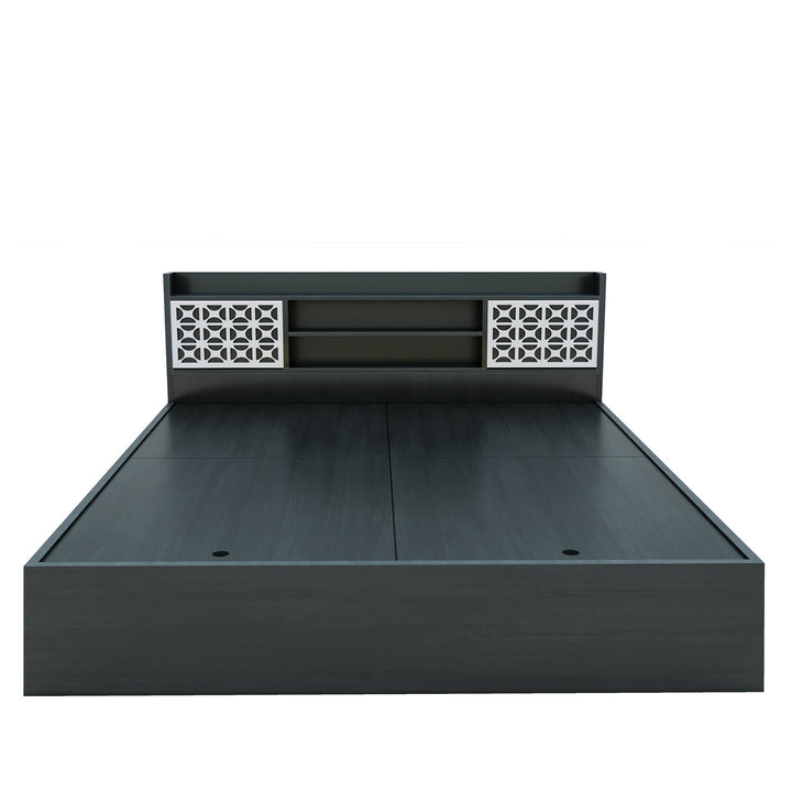 Bharat Lifestyle Brazil Engineered Wood King Box Bed (Finish Color - Black, Delivery Condition - Knock Down) - BHARAT LIFESPACE PRIVATE LIMITED