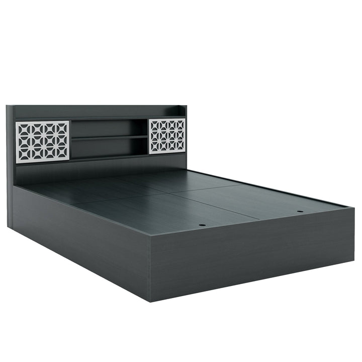 Bharat Lifestyle Brazil Engineered Wood King Box Bed (Finish Color - Black, Delivery Condition - Knock Down) - BHARAT LIFESPACE PRIVATE LIMITED