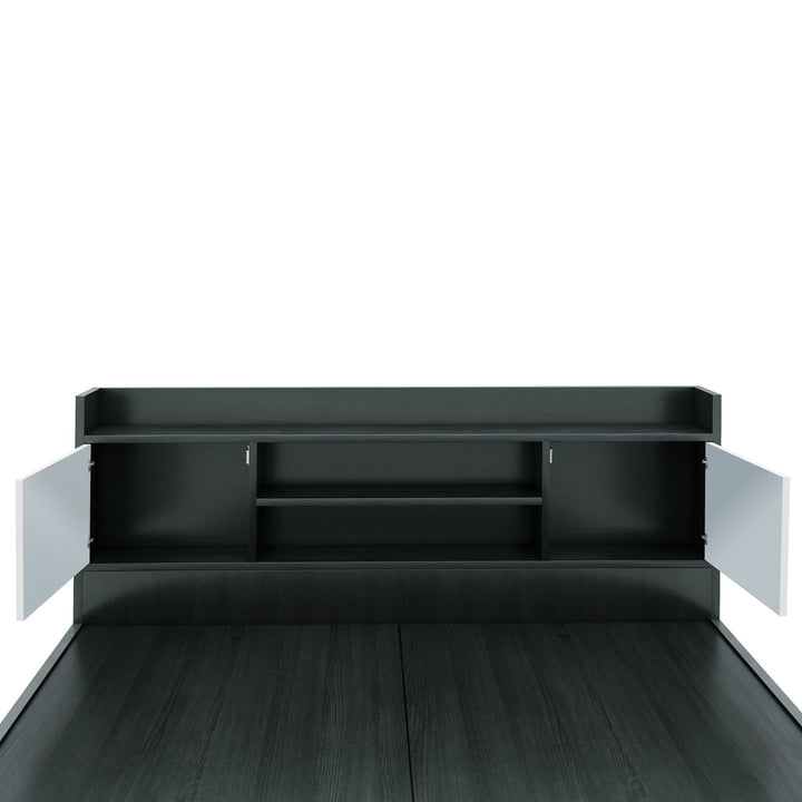 Bharat Lifestyle Brazil Engineered Wood King Box Bed (Finish Color - Black, Delivery Condition - Knock Down) - BHARAT LIFESPACE PRIVATE LIMITED