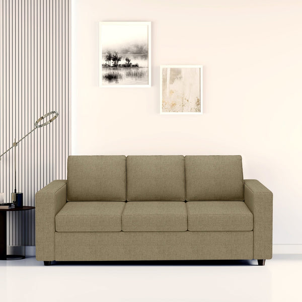 Bharat Lifestyle Cairo Fabric 3 Seater Sofa (Finish Color - Cream, DIY(Do - It - Yourself) - BHARAT LIFESPACE PRIVATE LIMITED