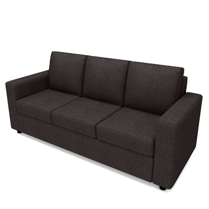 Bharat Lifestyle Cairo Fabric 3 Seater Sofa (Finish Color - Dark Grey, DIY(Do - It - Yourself) - BHARAT LIFESPACE PRIVATE LIMITED