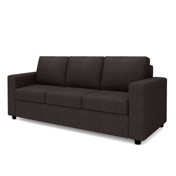 Bharat Lifestyle Cairo Fabric 3 Seater Sofa (Finish Color - Dark Grey, DIY(Do - It - Yourself) - BHARAT LIFESPACE PRIVATE LIMITED