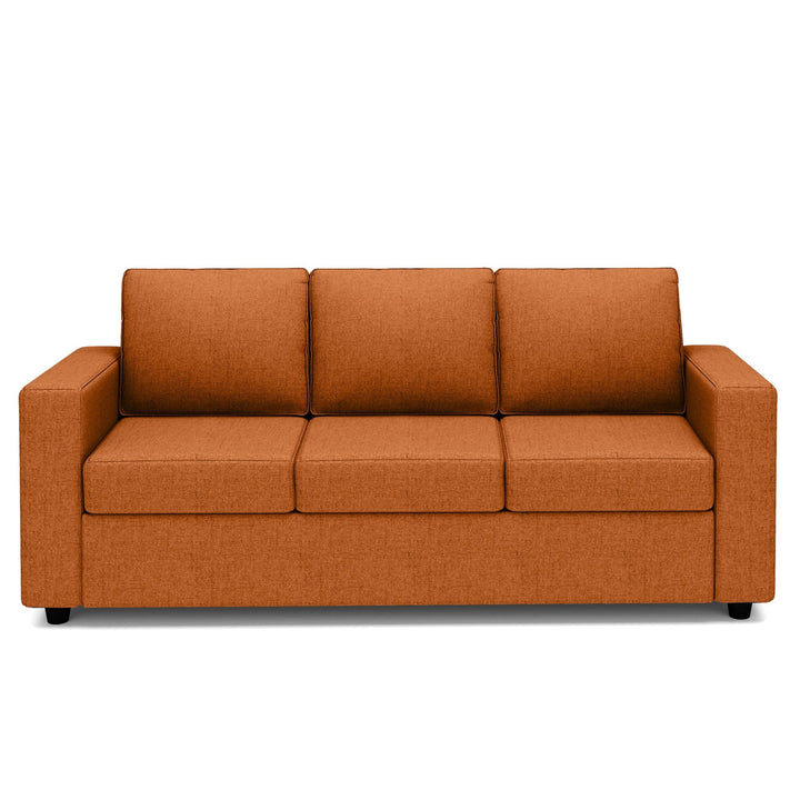 Bharat Lifestyle Cairo Fabric 3 Seater Sofa (Finish Color - Rust Brown, DIY(Do - It - Yourself) - BHARAT LIFESPACE PRIVATE LIMITED
