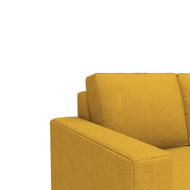 Bharat Lifestyle Cairo Fabric 3 Seater Sofa (Finish Color - Yellow, DIY(Do - It - Yourself) - BHARAT LIFESPACE PRIVATE LIMITED