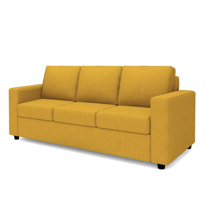 Bharat Lifestyle Cairo Fabric 3 Seater Sofa (Finish Color - Yellow, DIY(Do - It - Yourself) - BHARAT LIFESPACE PRIVATE LIMITED