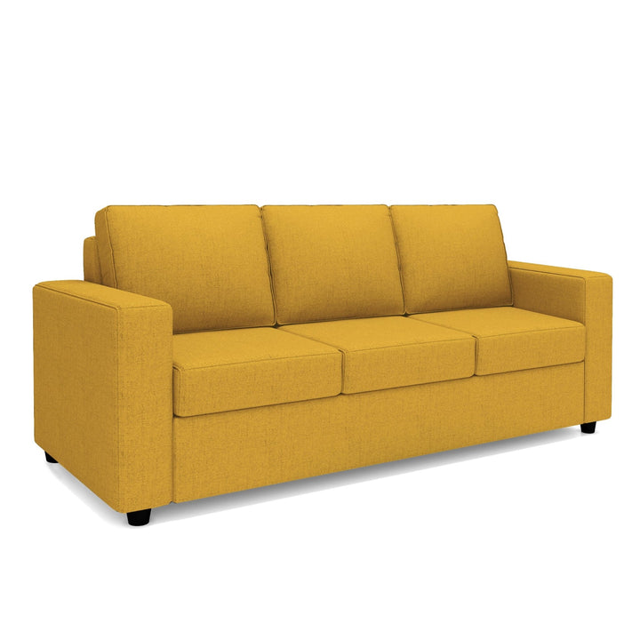 Bharat Lifestyle Cairo Fabric 3 Seater Sofa (Finish Color - Yellow, DIY(Do - It - Yourself) - BHARAT LIFESPACE PRIVATE LIMITED