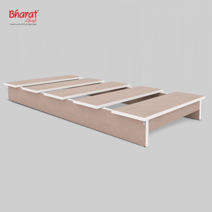 Bharat Lifestyle Celtis Engineered Wood Single Bed (Finish Color - Brown, Delivery Condition - DIY(Do - It - Yourself)) - BHARAT LIFESPACE PRIVATE LIMITED