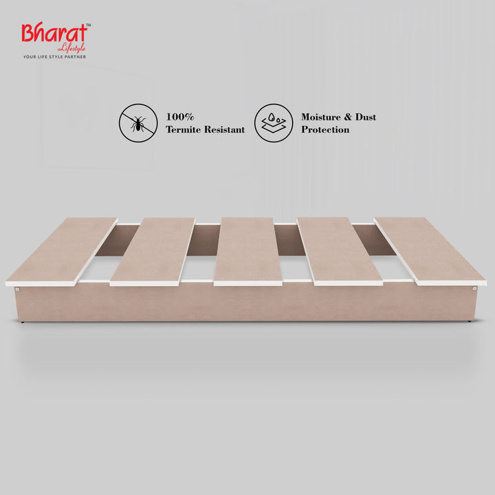 Bharat Lifestyle Celtis Engineered Wood Single Bed (Finish Color - Brown, Delivery Condition - DIY(Do - It - Yourself)) - BHARAT LIFESPACE PRIVATE LIMITED
