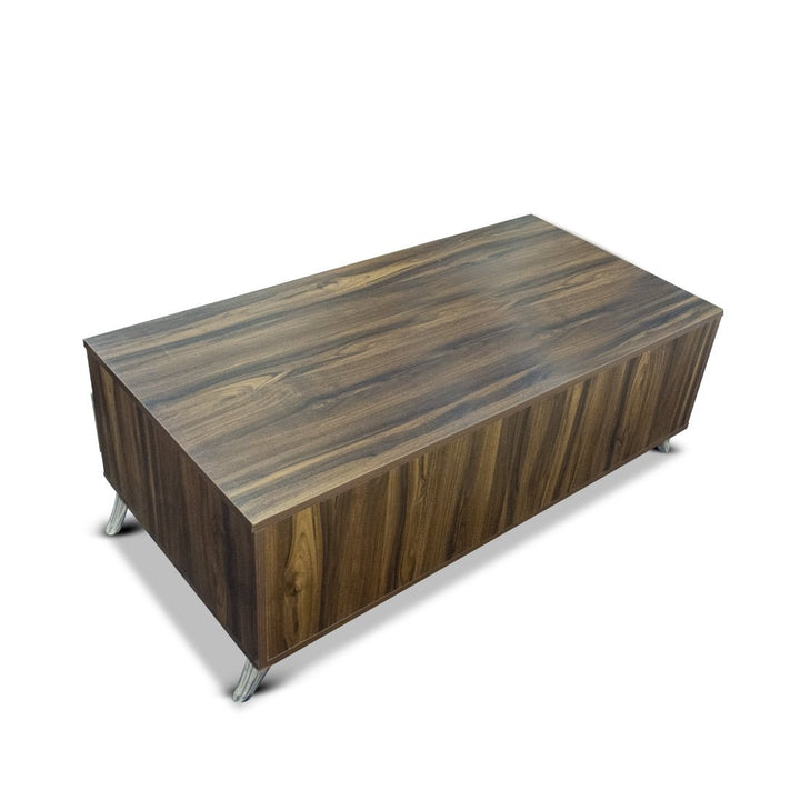 Bharat Lifestyle Chestnut Engineered Wood Coffee Table (Brown & White) | Stylish Modern Center Table for Living Room & Bedroom | Knock Down Delivery | DIY Assembly | 1 Year Warranty - BHARAT LIFESPACE PRIVATE LIMITED