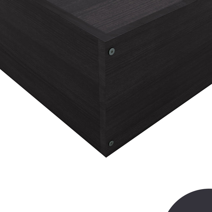 Bharat Lifestyle Clinton Deewan Engineered Wood Queen Bed (Finish Color - Wenge, Delivery Condition - Knock Down) - BHARAT LIFESPACE PRIVATE LIMITED