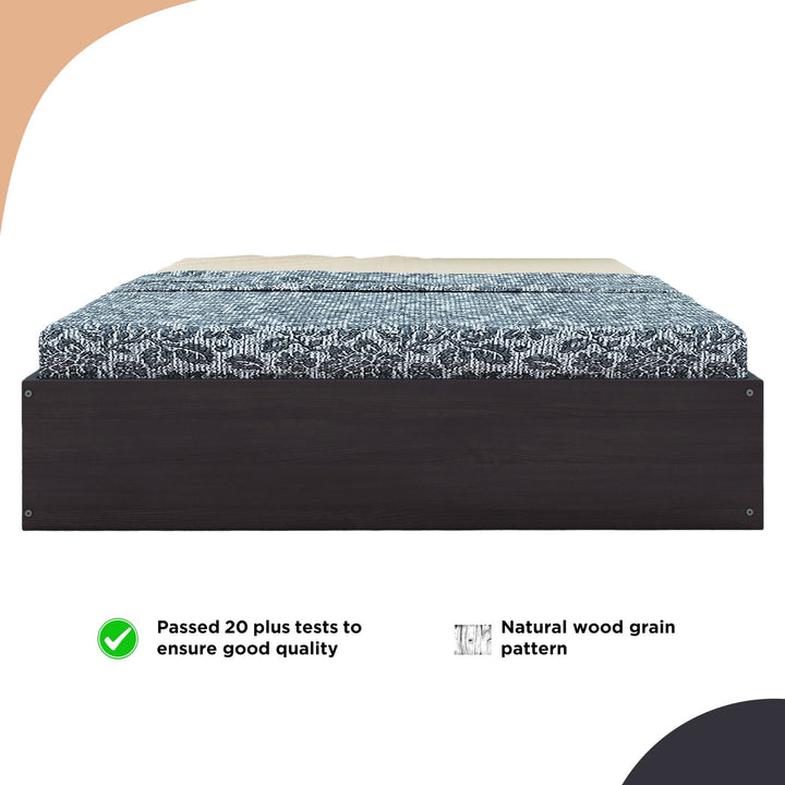 Bharat Lifestyle Clinton Deewan Engineered Wood Queen Bed (Finish Color - Wenge, Delivery Condition - Knock Down) - BHARAT LIFESPACE PRIVATE LIMITED