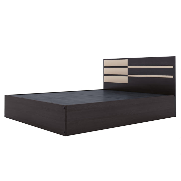 Bharat Lifestyle Clinton Engineered Wood Queen Box Bed with Storage Bed for Bedroom, Living Room, Color – Wenge, Delivery Condition - Knock Down, 1 Year - BHARAT LIFESPACE PRIVATE LIMITED